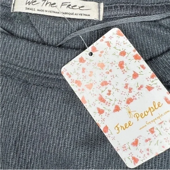 Free People Blue Grey Snowy Thermal, S - Picture 6 of 10